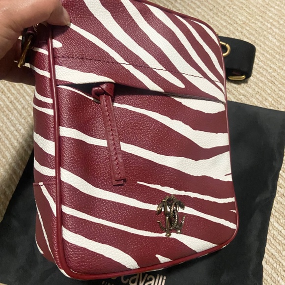 SOLDOUT New Roberto Cavalli Zebra Print Camera Bag Men - Picture 3 of 10
